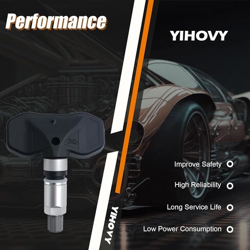 مستشعر مراقبة ضغط الإطارات TPMS المبرمج مسبقًا 25774006 مناسب لكاديلاك CTS SRX، مناسب لسيارة شيفروليه SSR Trailblazer، مناسب لسيارة Buick Rainier، مناسب لـ GMC، مناسب لـ Isuzu - 315 ميجا هرتز (4) in Saudi Arabia