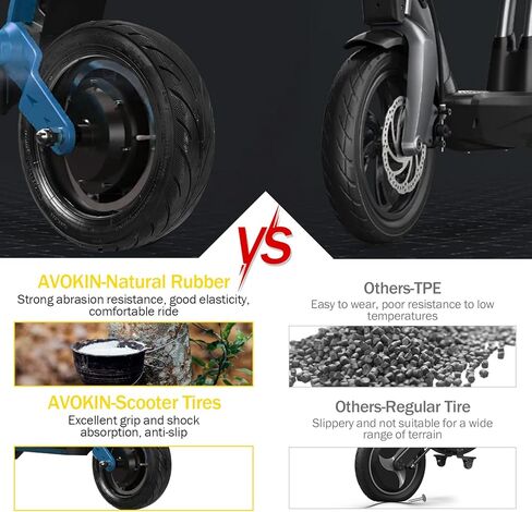 60/70-6.5 Tubeless Scooter Tire,10x2.50 Electric Scooter Tire with Valve for Segway Ninebot MAX G30 Series in Kuwait