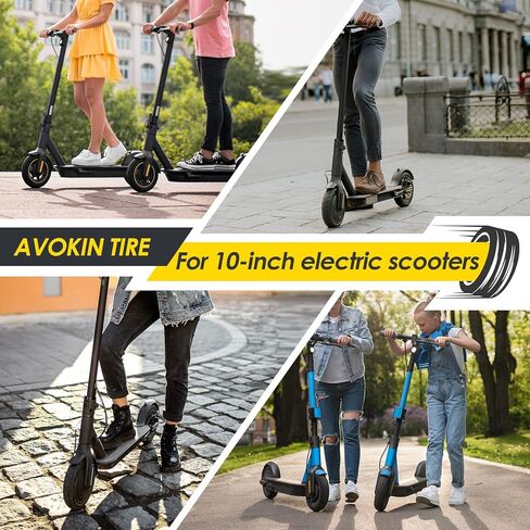 60/70-6.5 Tubeless Scooter Tire,10x2.50 Electric Scooter Tire with Valve for Segway Ninebot MAX G30 Series in Kuwait
