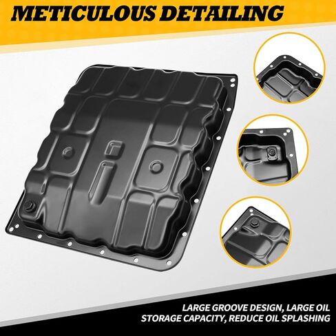 Transmission Oil Pan with Drain Plug Compatible with 350Z Armada Frontier Pathfinder Titan Xterra 2003-2014 3139090X0B 3139090X00 in Saudi Arabia