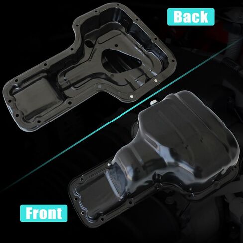 AUCERAMIC Engine Oil Pan Sump with Drain Plug for Toyota Celica 2000-2005, Corolla 1998-2008, MR2 Spyder 2000-2005, Matrix, Pontiac Vibe 2003-2008, Chevrolet Prizm 1998-2002, 1.8L in Saudi Arabia