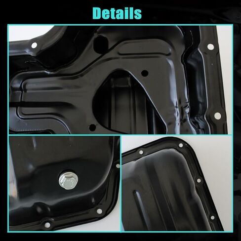 AUCERAMIC Engine Oil Pan Sump with Drain Plug for Toyota Celica 2000-2005, Corolla 1998-2008, MR2 Spyder 2000-2005, Matrix, Pontiac Vibe 2003-2008, Chevrolet Prizm 1998-2002, 1.8L in Saudi Arabia