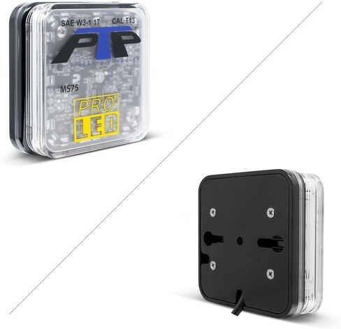 Pro LED MS75A منارة LED صغيرة دائمة التركيب باللون الكهرمان مع 10 أنماط فلاش، 24 مصباح LED قوي بقدرة 1 وات، سطوع فئة SAE 1، 10 إلى 48 فولت تيار مستمر، تتضمن أجهزة تركيب من الفولاذ المقاوم للصدأ in Saudi Arabia
