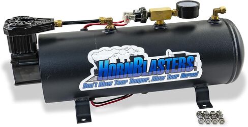 HornBlasters Flatlaw 3-Liter Train Horn Kit, All-In-One Air System - Easy Install - Big Sound in Kuwait