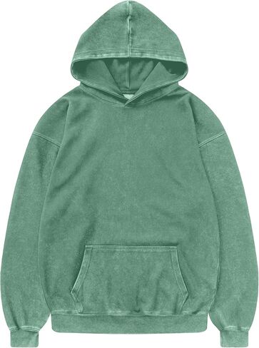 هوديي كبير الحجم للجنسين بغطاء للرأس - S-5XL بلوفر عتيق خفيف الوزن، ملابس الشارع للنساء والرجال in Kuwait