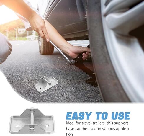 GARVALON الثقيلة رافعة حامل مقطورة جاك القدم لوحة مع استقرار لملحقات دعم مقطورة العربة و Rv in Kuwait