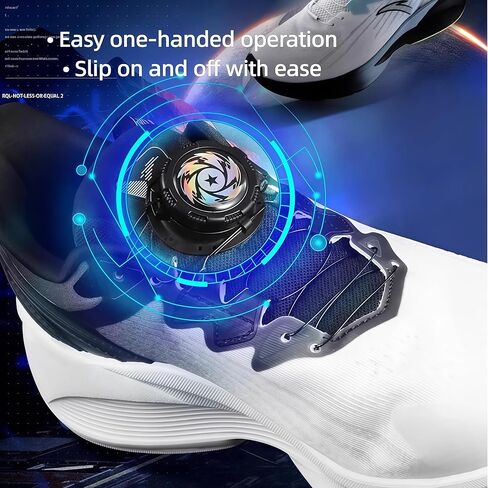 لا توجد أربطة للأحذية، إبزيم دوار تلقائي، رباط للأحذية بقفل بدون أربطة على شكل مقبض، 59 بوصة لا يمكن ضبط أربطة الأحذية بسرعة، لا يتطلب التجميع، مقاس واحد يناسب الجميع in Kuwait