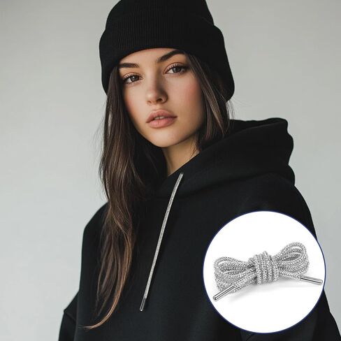 Uncle Yang Rhinestone Shoe Laces 2PCS Bling Shoe Laces Crystal Bling Diamond Rope Shoes Strings for Sneakers & Concert Outfits for Sweatpants Shorts Crystal Hoodies in Kuwait