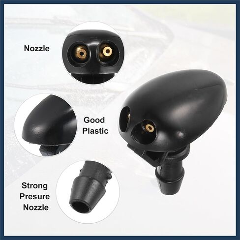 فوهة غسالة ممسحة الزجاج الأمامي لسيارة Nissan Frontier 1998-2004 لسيارة Nissan Xterra 2000-2004 رقم 289313S500 - عبوة من قطعتين بتصميم أنيق in Saudi Arabia