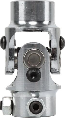 CHROME 3/4" Round x 3/4" DD Steering Shaft U-Joint Street Rod Universal Coupler in Kuwait