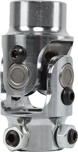 CHROME 3/4" Round x 3/4" DD Steering Shaft U-Joint Street Rod Universal Coupler in Kuwait