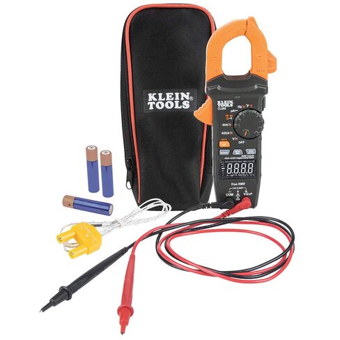 Klein Tools 80197 AC/DC Clamp Meter Kit with Magnetic Hanger, Auto-Ranging TRMS, 400 Amp, NCVT Voltage Tester, Professional Testing Kit in Saudi Arabia