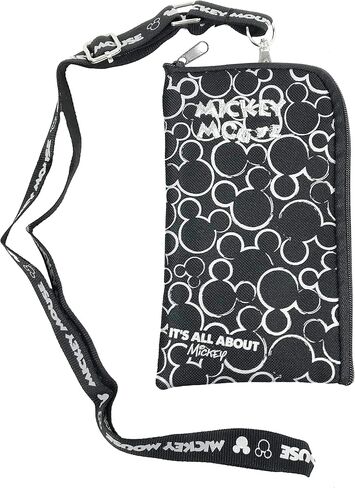 Mickey Black & Silver Lanyard with Detachable Coin Purse (Silver) in Saudi Arabia