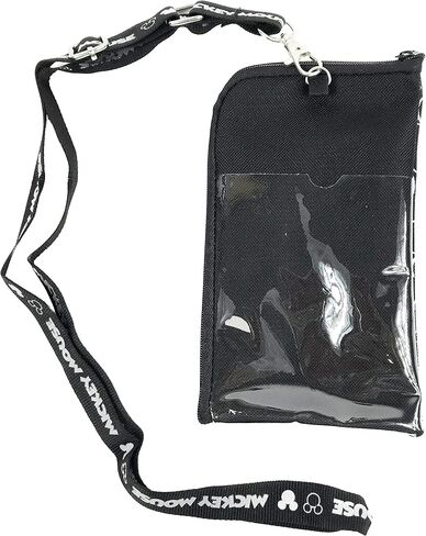 Mickey Black & Silver Lanyard with Detachable Coin Purse (Silver) in Saudi Arabia