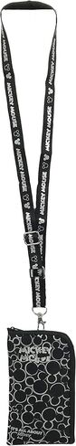 Mickey Black & Silver Lanyard with Detachable Coin Purse (Silver) in Saudi Arabia