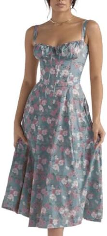 Floral Bustier Midriff Waist Shaper Dress, Bustier Midriff Waist Shaper Dress, Bustier Midriff Waist Shaper Dress in Saudi Arabia