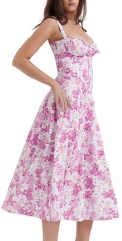 Floral Bustier Midriff Waist Shaper Dress, Bustier Midriff Waist Shaper Dress, Bustier Midriff Waist Shaper Dress in Saudi Arabia