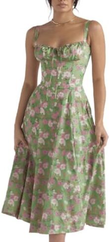 Floral Bustier Midriff Waist Shaper Dress, Bustier Midriff Waist Shaper Dress, Bustier Midriff Waist Shaper Dress in Saudi Arabia