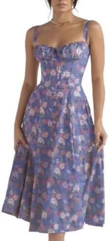 Floral Bustier Midriff Waist Shaper Dress, Bustier Midriff Waist Shaper Dress, Bustier Midriff Waist Shaper Dress in Saudi Arabia