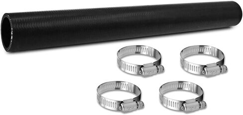 2 1/2" ID 15 7/8" Long straight Gasoline Fuel Filler Neck Hose with 4 Hose Clamps, Reinforced Gas, 2.5 inches Inside Diameter in Saudi Arabia