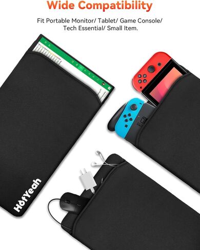 حقيبة شاشة محمولة مقاس 15.6 بوصة من HotYeah، غطاء من النيوبرين مقاوم للماء لشاشة الكمبيوتر المحمول أثناء السفر، حقيبة تخزين بسيطة كحافظة شاشة، حافظة واقية لجهاز iPad اللوحي وحقيبة كمبيوتر محمول MacBook in Kuwait