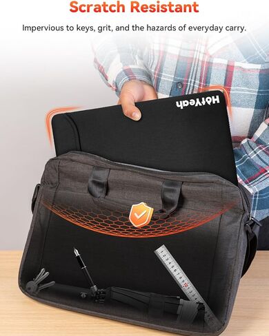 حقيبة شاشة محمولة مقاس 15.6 بوصة من HotYeah، غطاء من النيوبرين مقاوم للماء لشاشة الكمبيوتر المحمول أثناء السفر، حقيبة تخزين بسيطة كحافظة شاشة، حافظة واقية لجهاز iPad اللوحي وحقيبة كمبيوتر محمول MacBook in Kuwait