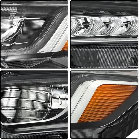 يناسب 2018 2019 2020 Honda Accord المصابيح الأمامية Sport LX EX EX-L، شعاع هالوجين عالي مع LED DRL للمصابيح الأمامية استبدال الجانب الأيسر للسائق HO2502187 33150-TVA-A01 in Kuwait