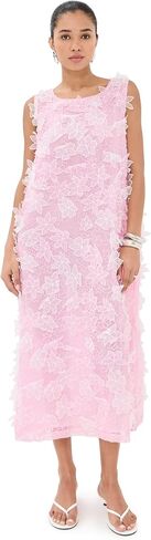 La Vie Style House Women's Organza Floral Maxi A Line Dress in Saudi Arabia
