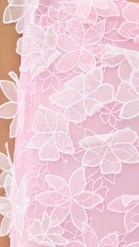 La Vie Style House Women's Organza Floral Maxi A Line Dress in Saudi Arabia