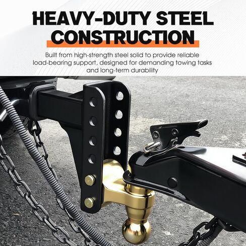 دعامة قناة مقطورة قابلة للتعديل من Lonffery، لحلقة Lunette أو الوصلة، نمط مسمار مقاس 2 بوصة، عرض 3 بوصة × طول 12 بوصة، 6 فتحات - 5 أوضاع in Kuwait