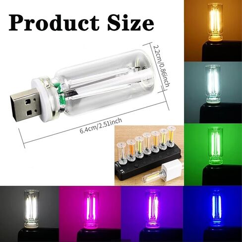 Retro Car Lamp,USB Touch Control Car Light, Plug in LED Dimmable Ambient Lamp,Mini LED Bulb Portable Light for Bedroom,Car,Camping,Party,Hallway,Desk (Pink) in Saudi Arabia