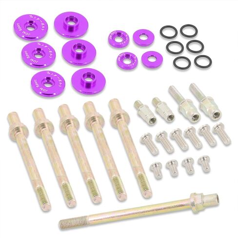 موزعي AJP JDM K-Series K20 K24 غطاء الصمام المنخفض غطاء الأكواب غسالات البراغي الألومنيوم محرك المحرك طقم تلبيس أحمر متوافق/استبدال لـ RSX DC5 Civic SI EP3 DOHC VTEC 02 03 04 05 06 in Saudi Arabia