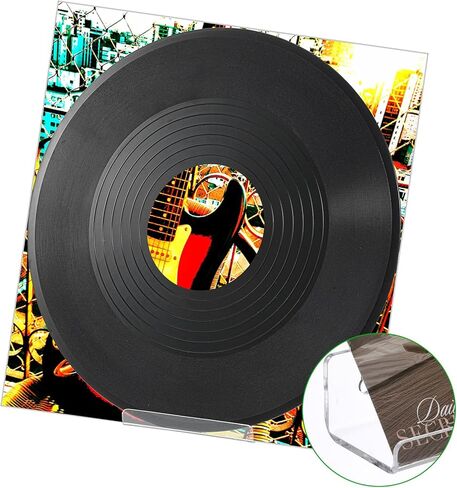 24 Pack 4 Inch Vinyl Record Shelf Wall Mount, Vinyl Record Shelf, Record Shelves Display Daily Listening and Decorate Your Office or Home (Clear) in Saudi Arabia