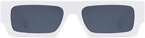 Vintage Rectangle Sunglasses for Men Women 90s Retro Fashion Glasses Square Shades in Saudi Arabia