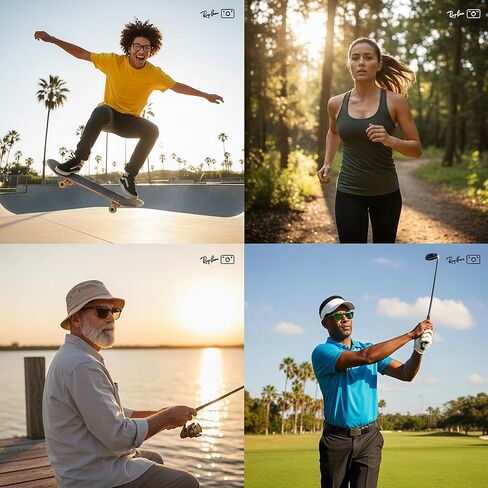 حزام النظارات لنظارات Ray-Ban Meta والنظارات ذات الإطار العريض - حبال أشرطة النظارات الشمسية القابلة للتعديل للرجال والنساء والأطفال - حاملات نظارات العين حول الرقبة، حامل حبل النظارات (3 قطع 14 بوصة أسود) in Kuwait