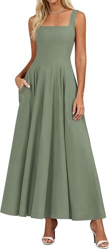 PRETTYGARDEN Cocktail Dresses for Women Formal 2026 Summer Sleeveless A Line Long Flowy Spring Wedding Guest Party Midi Dress in Saudi Arabia