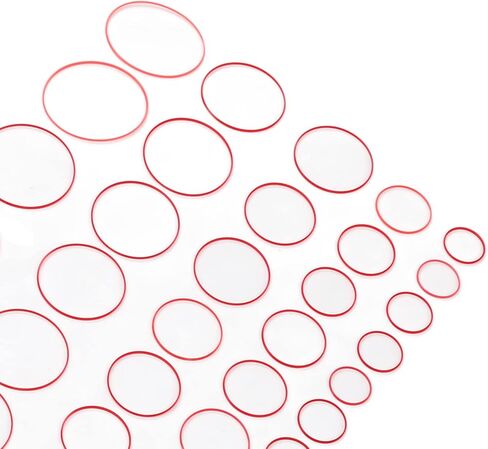49 قطعة حشية خلفية للساعة بارتفاع 0.9 مم، غسالات سدادة مطاطية مقاومة للماء بقطر 16 إلى 40 مم، طقم حشوات الساعة البديلة لإصلاحات الساعة in Saudi Arabia