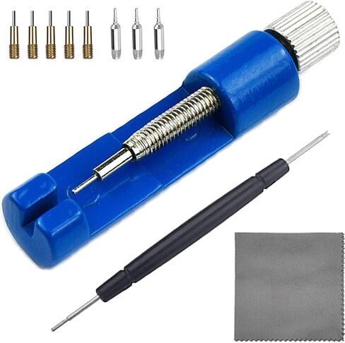 Watch Link Removal Kit, Tools to Adjust and Remove Wristwatch Bracelets, Pin Remover for Sizing Strap, Watch Band Adjustment Tool Kit with Extra Replacement in Saudi Arabia