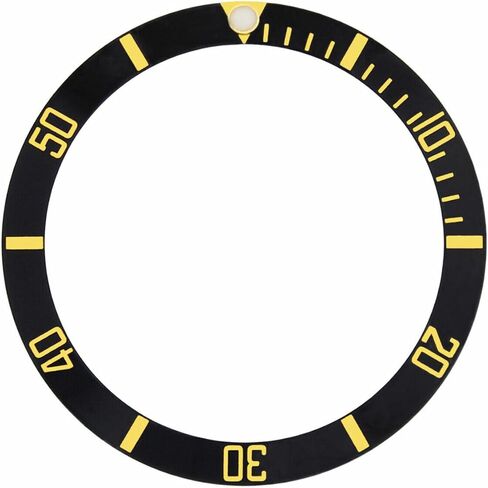 Ewatchparts Black Gold Two Tone Bezel Insert Aluminum Compatible With Rolex Submariner 16610 16610 LV 16613 in Saudi Arabia