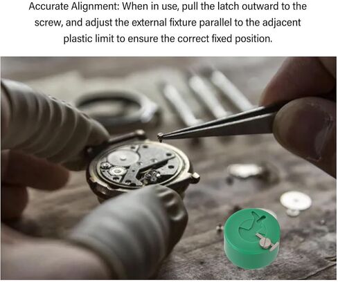 Watch Movement Balance Wheel Installation Tool (NH35/NH36) - Precision Watchmakers Tool for Enthusiasts, Stainless Steel & Plastic Construction, Durable and Professional Use in Saudi Arabia