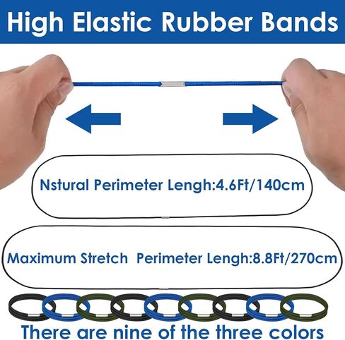 9 قطع من الأربطة المطاطية الكبيرة لصناديق القمامة بسعة 55 و65 جالون، وأشرطة مطاطية لعلب القمامة in Kuwait