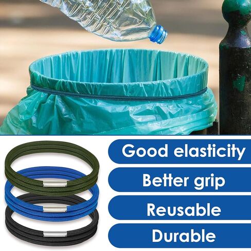 9 قطع من الأربطة المطاطية الكبيرة لصناديق القمامة بسعة 55 و65 جالون، وأشرطة مطاطية لعلب القمامة in Kuwait