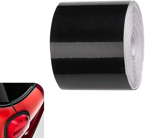High Gloss Vinyl Wrap Kit, Car Window Tape Adhesive, Window/Door Trim & Door Sill Trunk Edge Decoration, DIY Vehicle Door Edge Sticker, for Most Cars (Black) in Saudi Arabia