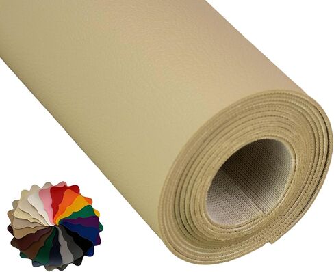 Khaki Marine Vinyl Fabric: Khaki Sample (2.5" x 4.5") Upholstery Faux Leather: Waterproof, UV-Resistant, Boats, Indoor/Outdoor Seats, Automotive, Soft Pleather DIY Crafting in Kuwait