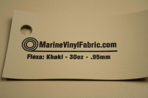 Khaki Marine Vinyl Fabric: Khaki Sample (2.5" x 4.5") Upholstery Faux Leather: Waterproof, UV-Resistant, Boats, Indoor/Outdoor Seats, Automotive, Soft Pleather DIY Crafting in Kuwait