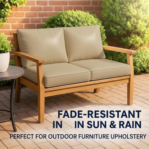 Khaki Marine Vinyl Fabric: Khaki Sample (2.5" x 4.5") Upholstery Faux Leather: Waterproof, UV-Resistant, Boats, Indoor/Outdoor Seats, Automotive, Soft Pleather DIY Crafting in Kuwait