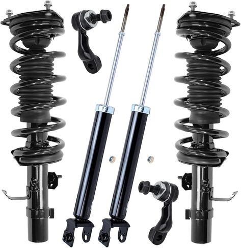 Detroit Axle - 6pc Struts Shocks Kit for Ford 2011-2014 Mustang, 2 Front Struts with Coil Springs 2 Rear Shock Absorbers 2 Sway Bars 2012 2013 Replacement Suspension Kit in Saudi Arabia