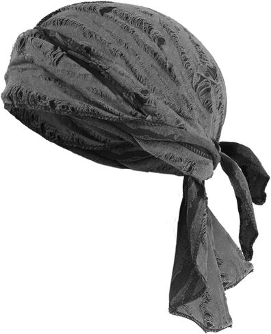 عصابة رأس قرصان من OhMill قابلة للتنفس بذيل طويل قبعة Durag باندانا للرجال والنساء غطاء رأس عمامة لركوب الدراجات in Kuwait