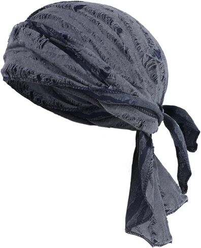 عصابة رأس قرصان من OhMill قابلة للتنفس بذيل طويل قبعة Durag باندانا للرجال والنساء غطاء رأس عمامة لركوب الدراجات in Kuwait