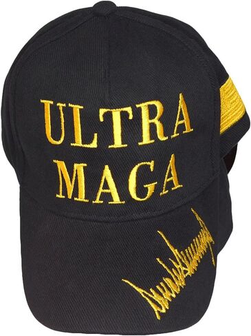 قبعة Trade Winds Ultra MAGA Signature Trump USA من القطن الأسود المطرزة القابلة للتعديل in Saudi Arabia